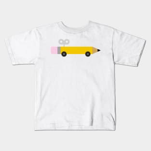 Pencil Car Kids T-Shirt